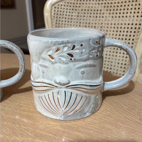 Anthropologie Yuletide Santa Mugs 2 - Picture 6 of 6